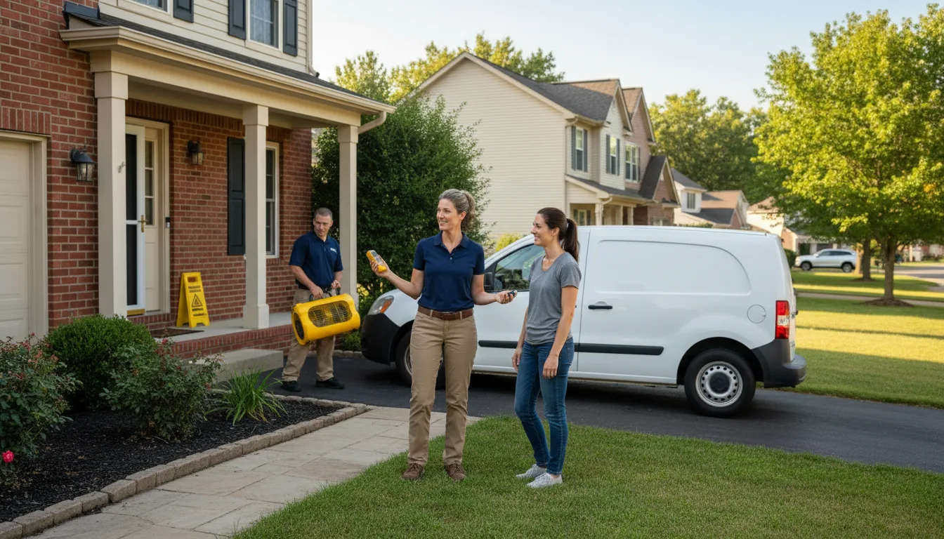 Residential water damage restoration in Mount Holly Springs, PA